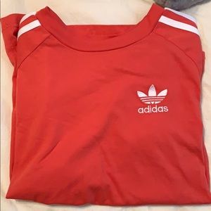 coral adidas short sleeve
